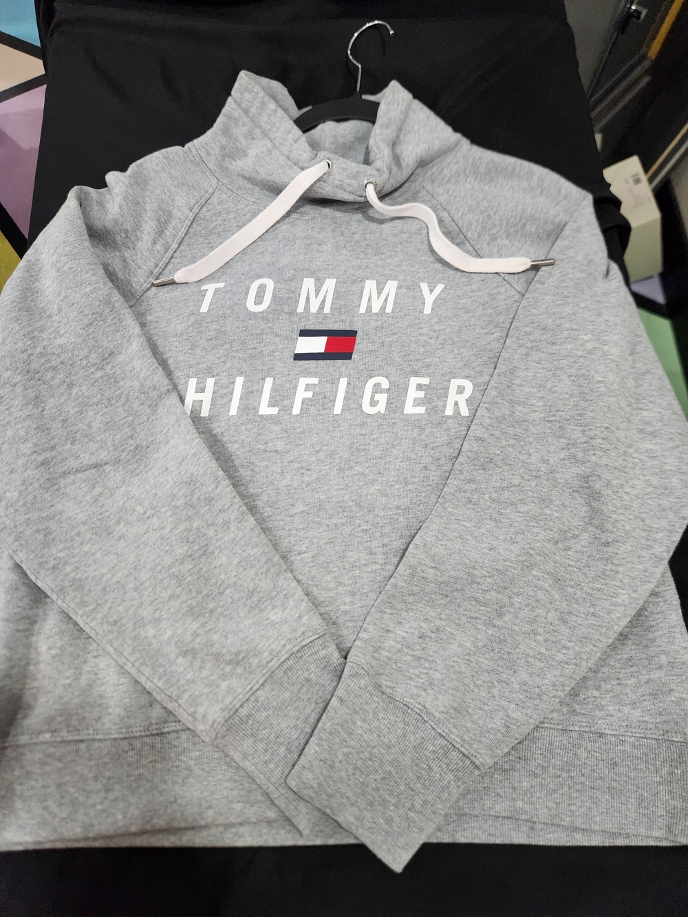 Tommy Hilfiger Sport Gray Logo Hoodie Sweater